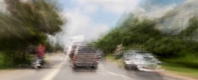 doppelbilder im straßenverkehr
